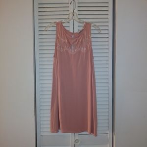 Solemio Shift Preppy Dress blush pink small